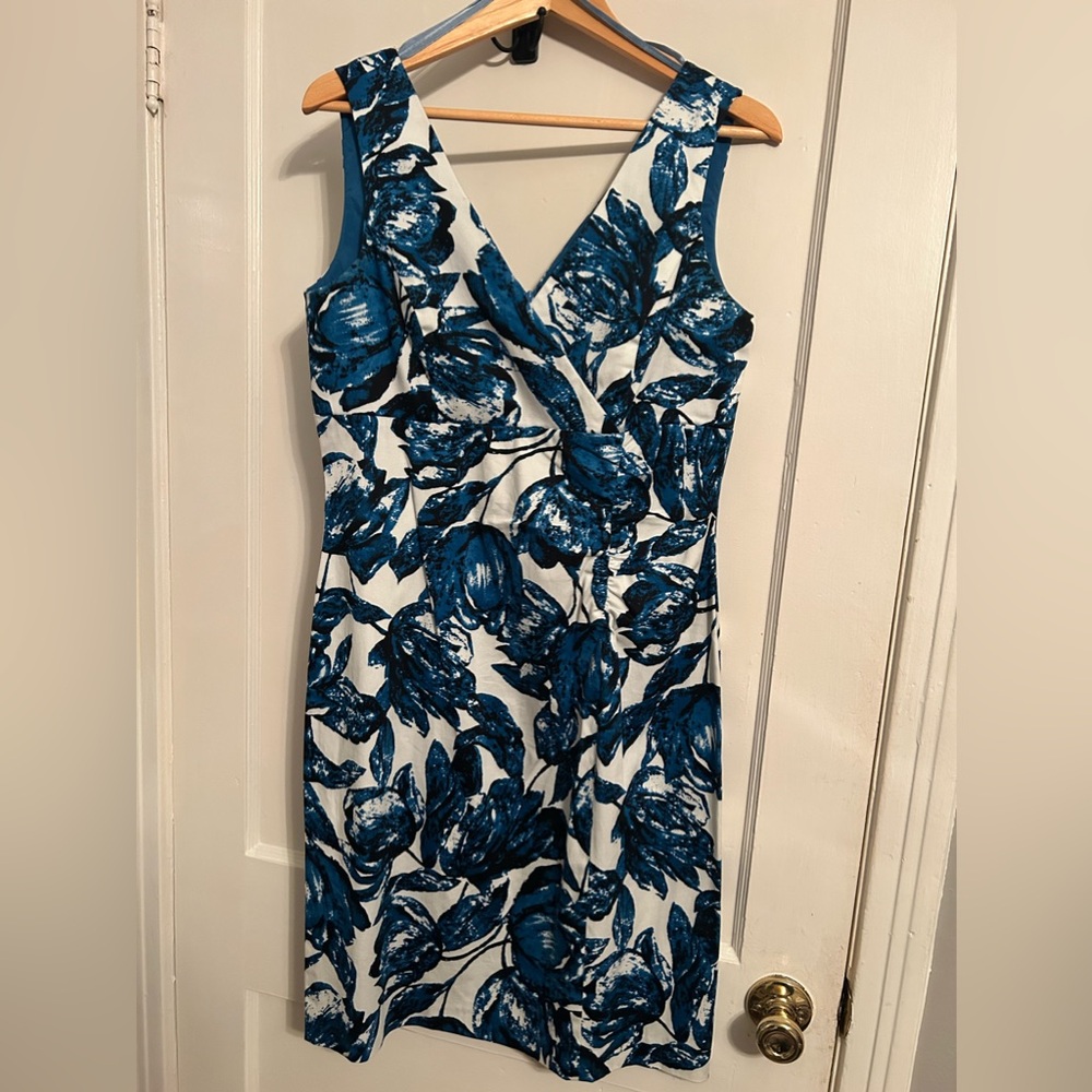 Donna Ricco blue and white size 12.  Worn 2x beautiful